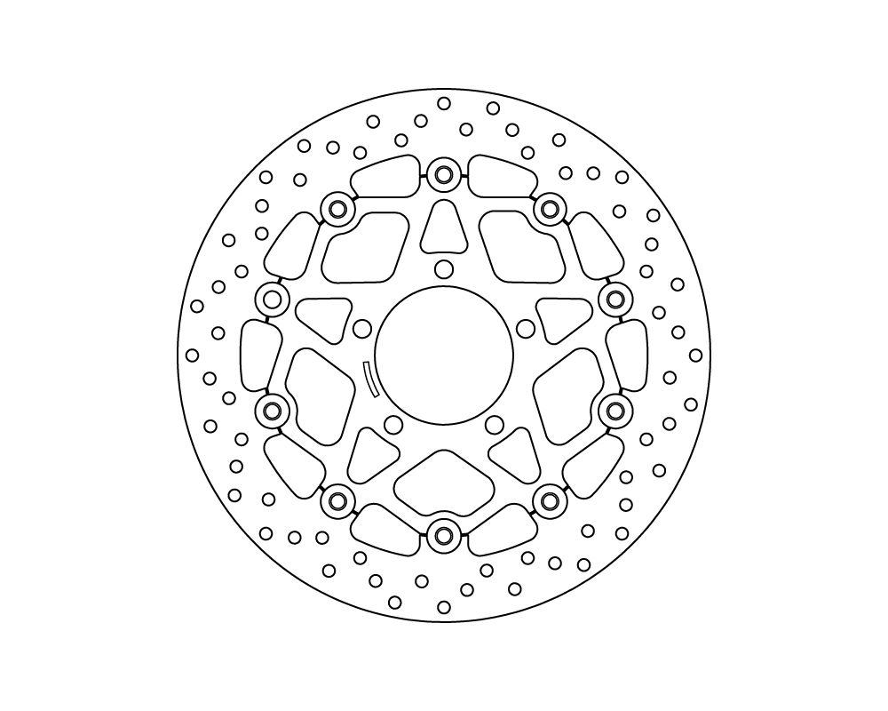 Brembo Disco freno flottante Serie Oro Ø310 mm Kawasaki ZX-6R 636 NINJA/A