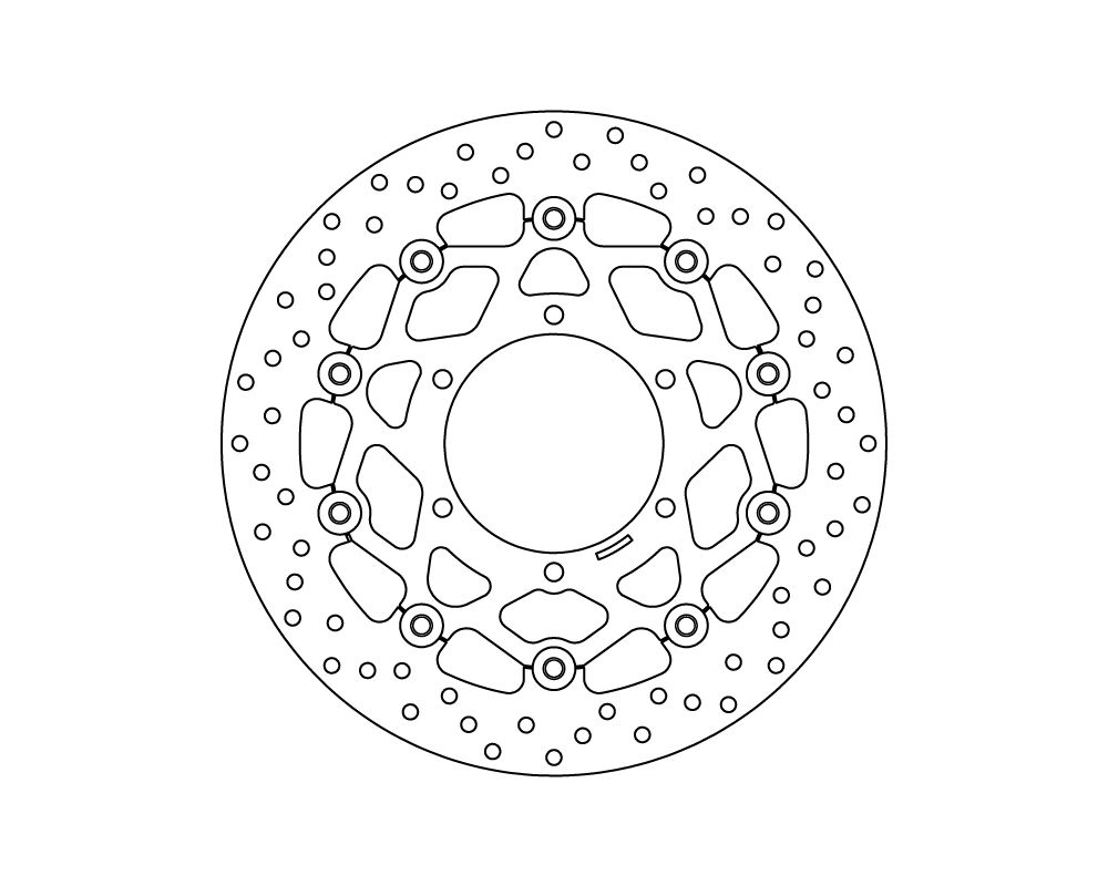 Brembo serie Oro floating brake disc Ø 308 mm Suzuki GSX R 600 