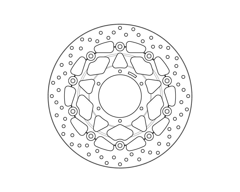 Brembo Disco freno flottante Serie Oro Ø 320 mm Honda CBR RR 1000 