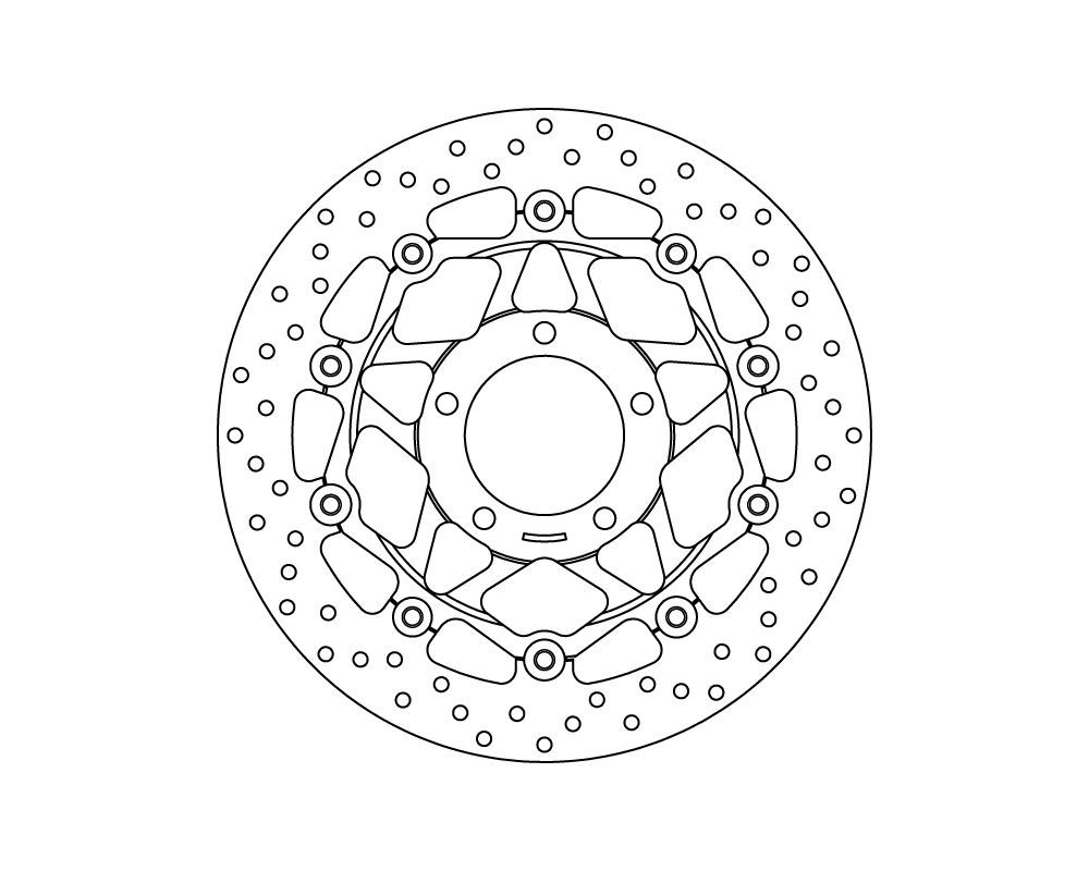 Brembo Disco freno flottante Serie Oro Ø320 mm Triumph SPEED TRIPLE S07 1