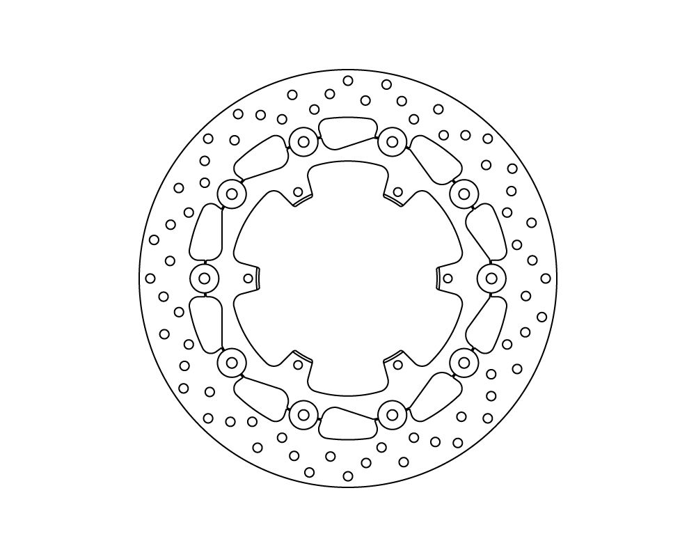 Brembo Disco freno flottante Serie Oro Ø 320 mm KTM ADVENTURE / R 1190 