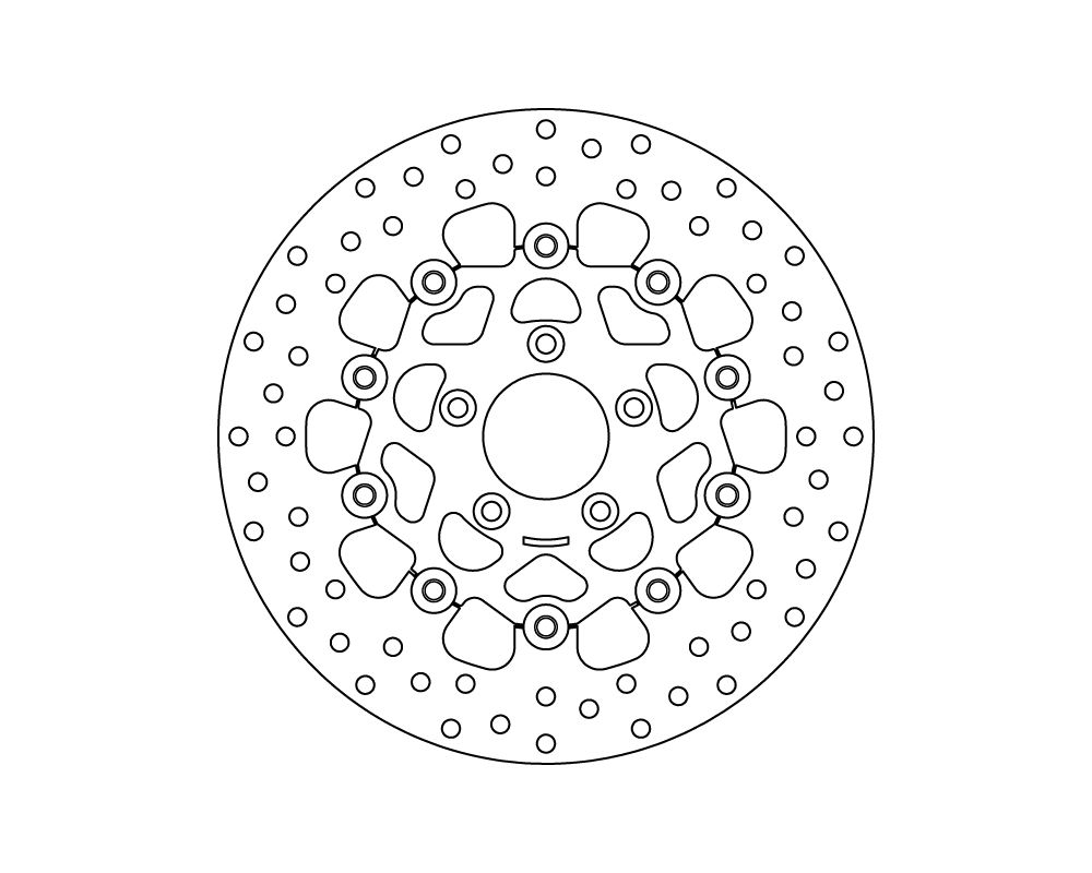 Brembo Disco freno flottante Serie Oro Ø292 mm Harley Davidson XL3 R ROAD