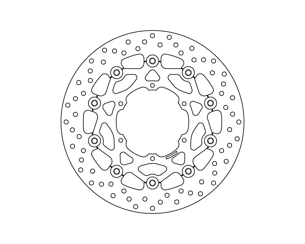Brembo serie Oro floating brake disc Ø 330 mm BMW F 700 GS 700 