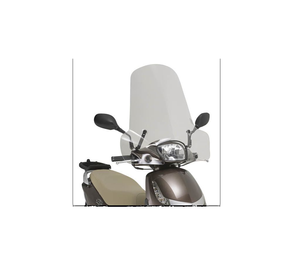 Transparent windscreen Givi 50,8 X 66 cm for Peugeot tweet 50/125/150