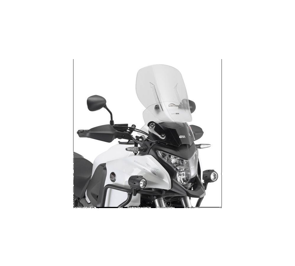 Givi Spezifisch Airflow Windschild transparent. Höhe 53 cm (12 cm verstellbar) breite 41 cm für Honda Crosstourer 1200