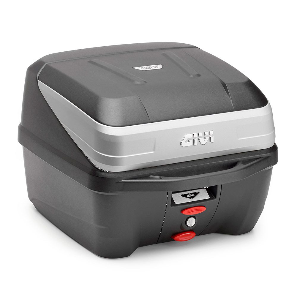 GIVI TOP CASE 32 LTR. MONOLOCK BLACK WITH UNIVERSAL KIT AND PLATE