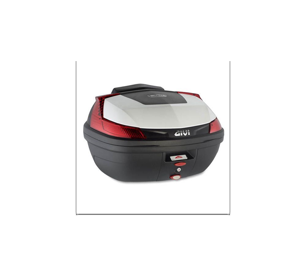 Givi koffer Monolock Blade 47 lt. rot reflektoren without mounting Platte