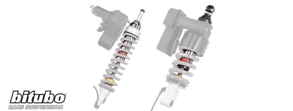 Bitubo ammortizzatori posteriori molle cromate per Honda cb 750 four