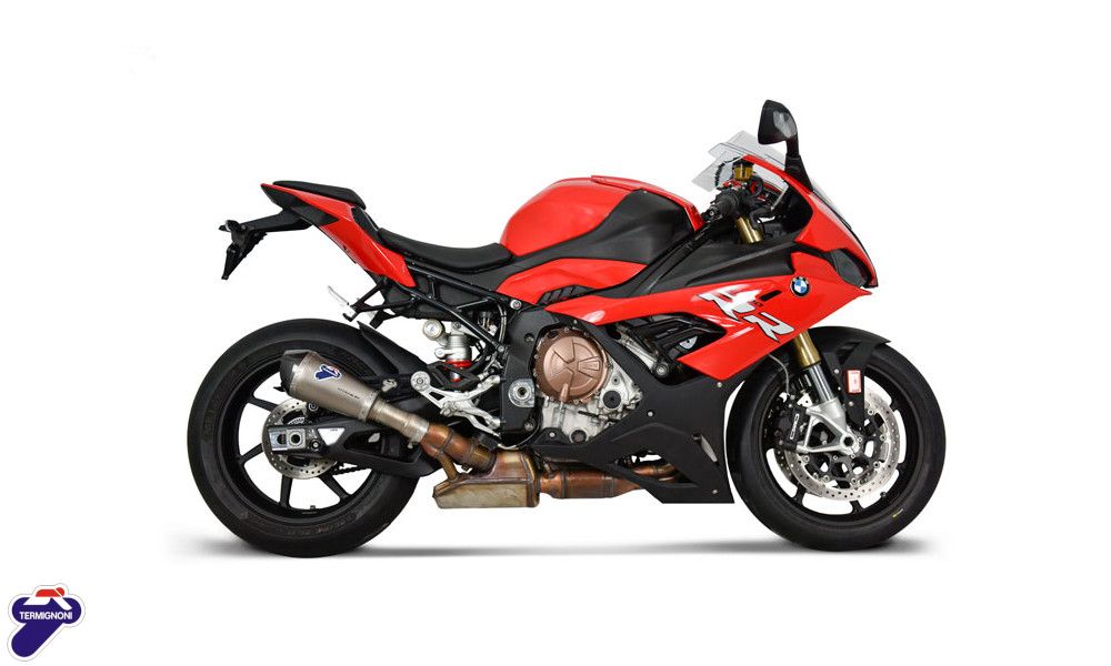 Conical silencer Termignoni titanium with link pipe for BMW S1000 RR