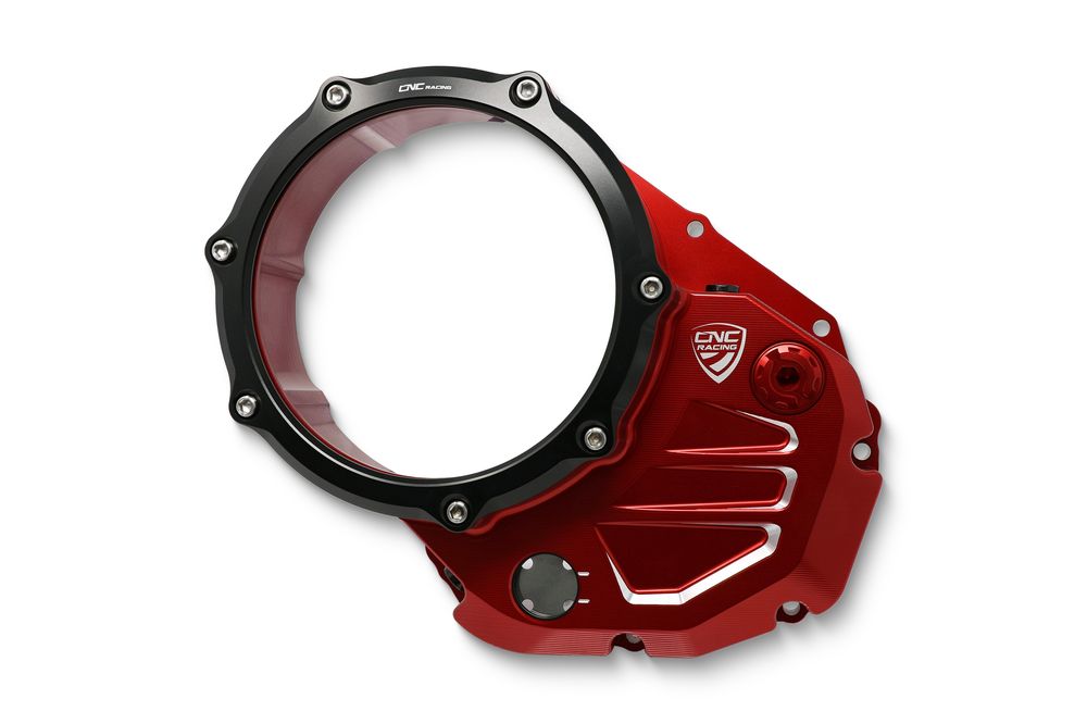 CNC RACING CÁRTER EMBRAGUE TRANSPARENTE BICOLOR ROJO/NEGRO MONSTER 620/695