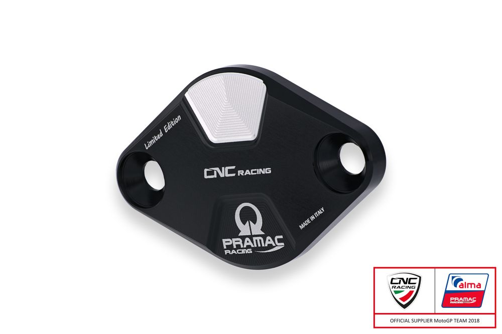 CNC RACING COUVERCLE D&#39;INSPECTION DE DISTRIBUTION PRAMAC NOIR PANIGALE V4/S