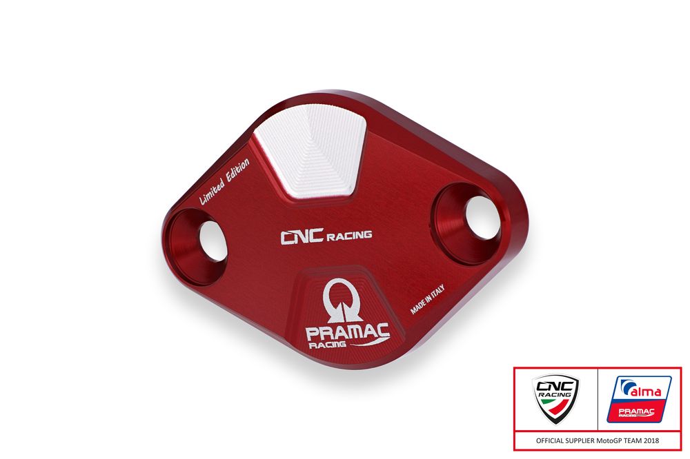 CNC RACING COUVERCLE D&#39;INSPECTION DE DISTRIBUTION PRAMAC ROUGE PANIGALE V4/S