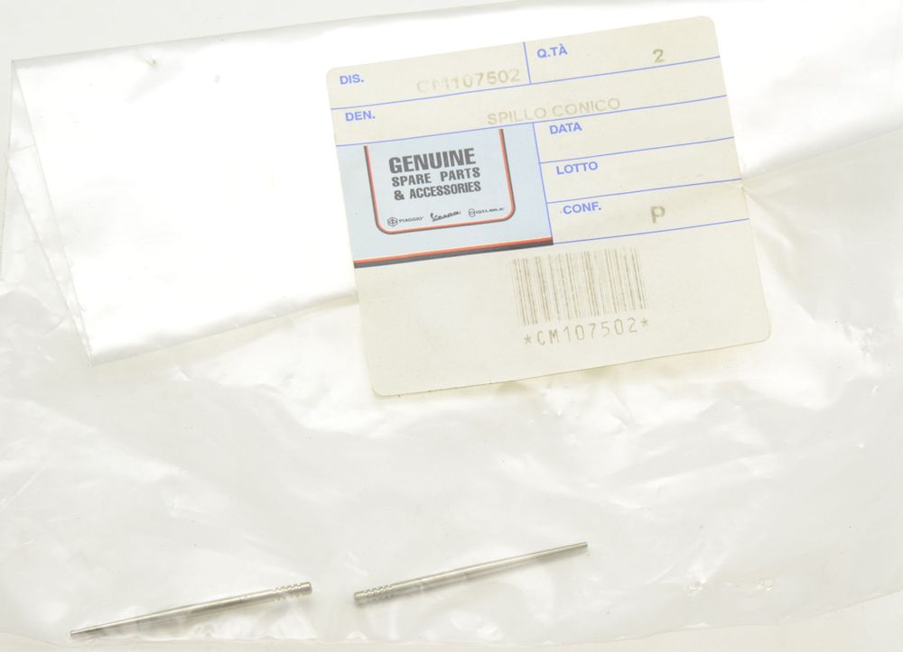 Piaggio Original carburettor conical needle 2 pcs. - CM107502