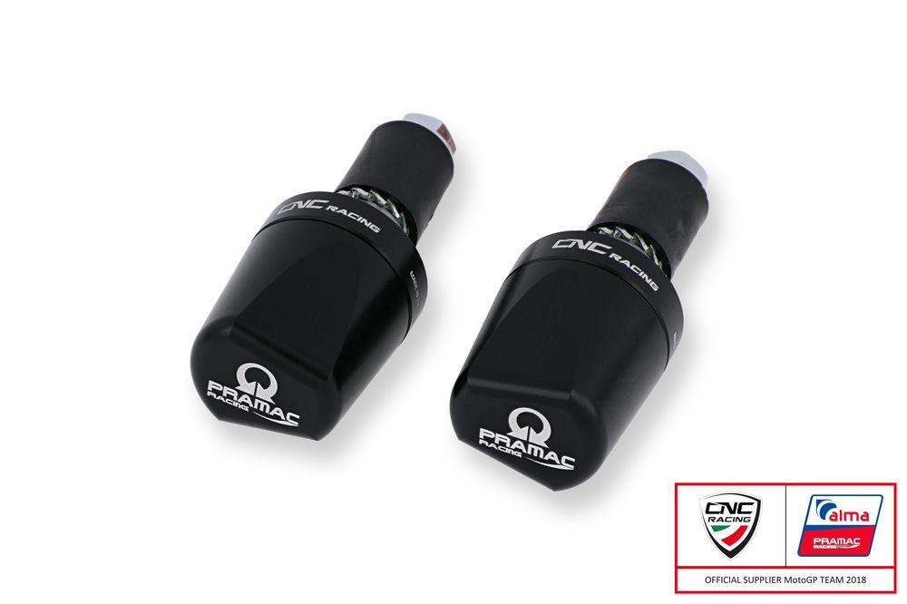 CNC RACING CONTRAPESO DE MANILLAR LOOK NEGRO PARA APRILIA CAPONORD 1200