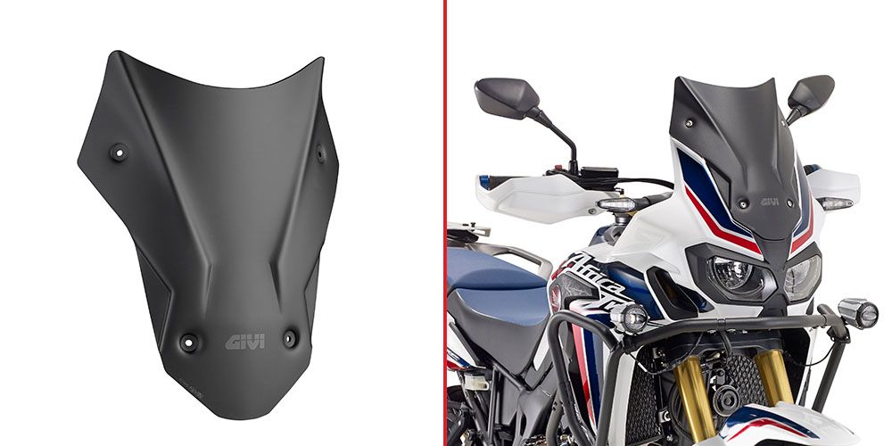 Screen Givi sport black matte 40x31 cm Honda CRF1000L Africa twin