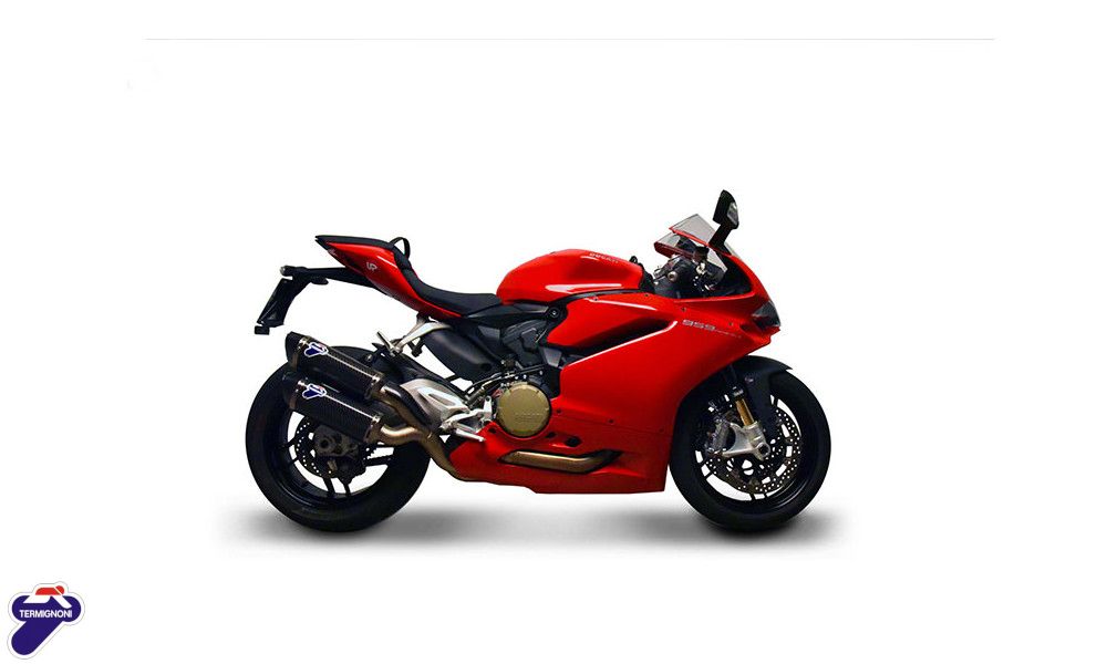 Paar Schalldämpfer Termignoni carbon mit strassenzulassung Ducati Panigale 959