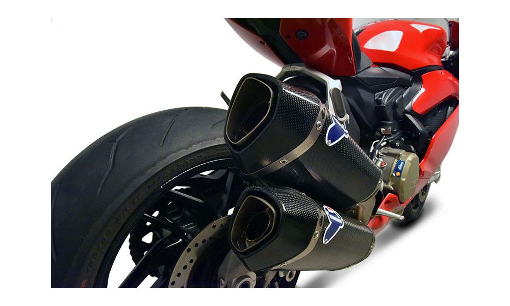 Paar Schalldämpfer Termignoni carbon mit strassenzulassung Ducati Panigale 959