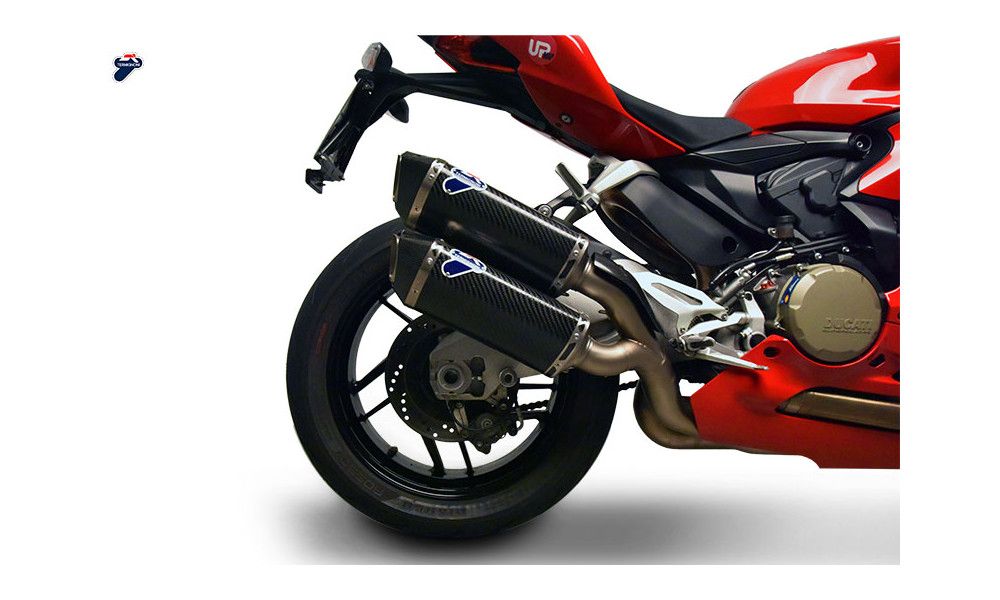 Paar Schalldämpfer Termignoni carbon mit strassenzulassung Ducati Panigale 959