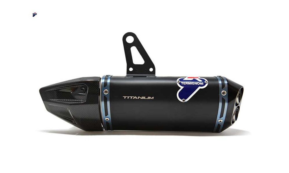 Termignoni Pair of Silencers racing black edition Ducati Streetfighter V4