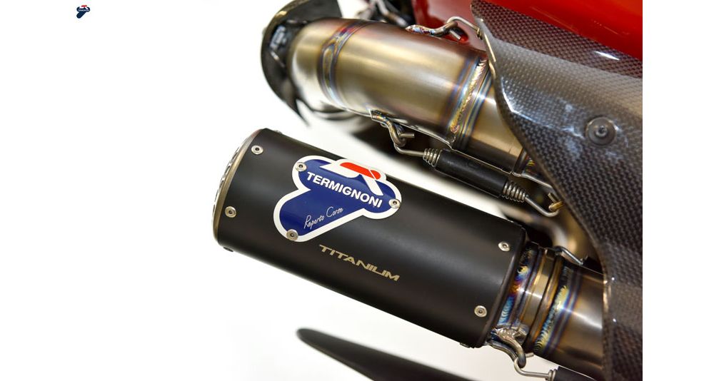 Termignoni Paar endschalldampfer racing SBK Schwarze Edition für Ducati PANIGALE V4
