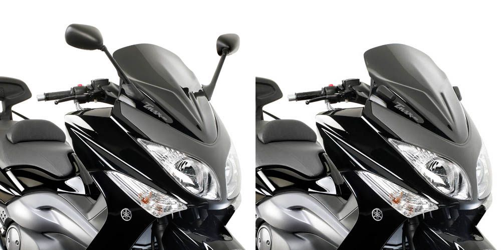 GIVI SPECIFIC SCREEN LOW AND SPORTS GLOSS BLACK YAMAHA T-MAX 500 08