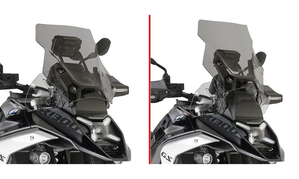 Cupolino Givi fumé 43 X 38,5 cm per BMW R 1300 GS