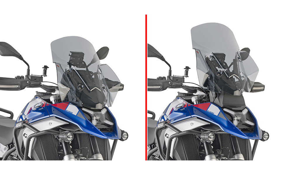 Cupolino Givi fumé 54,5 X 49 cm per BMW R 1300 GS