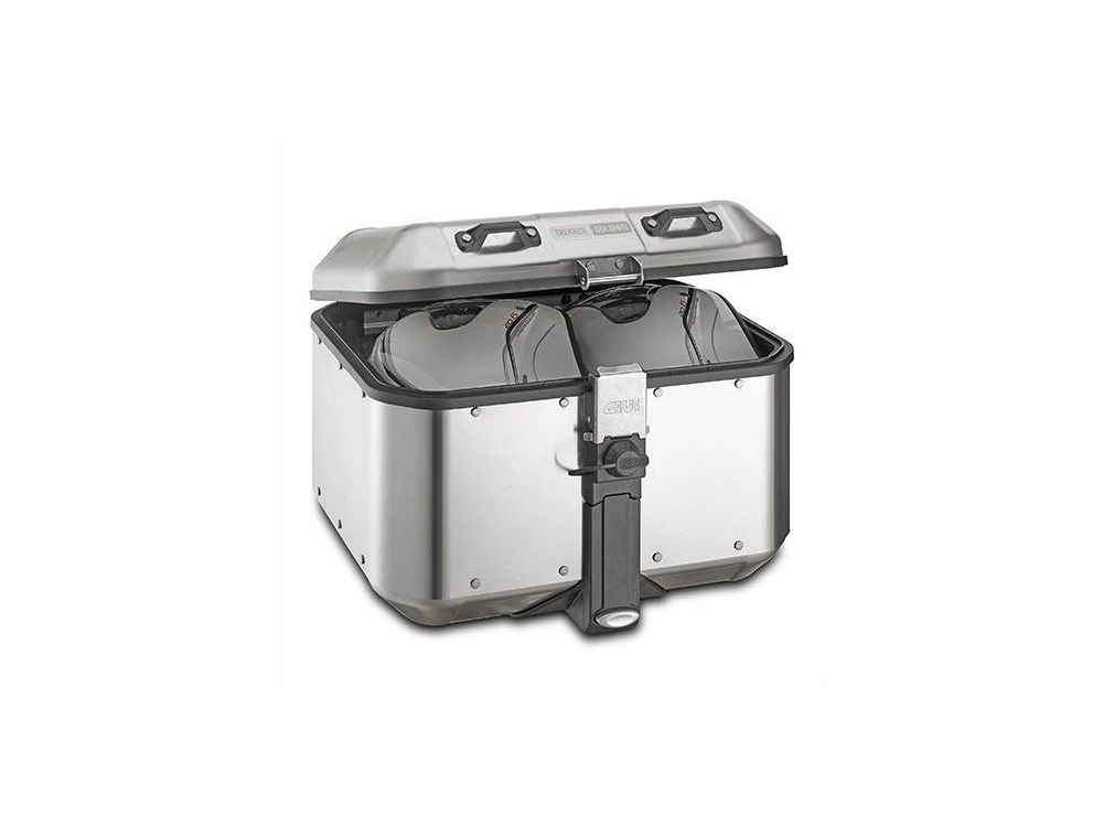 Top case Trekker Dolomiti 46 lt aluminium finish Givi