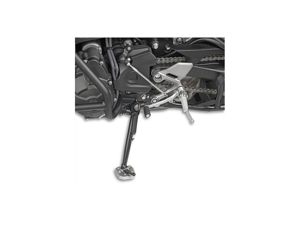 GIVI SUPPORT TO WIDEN THE SURFACE SUPPORT AREA OF THE ORIGINAL SIDE STAND