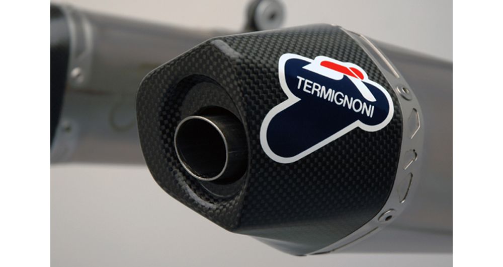 Pair of silencers Termignoni racing Relevance C Honda CRF 450 R 14