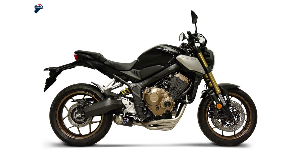Complete exhaust system Termignoni with GP Classic silencer titanium black Honda CB650
