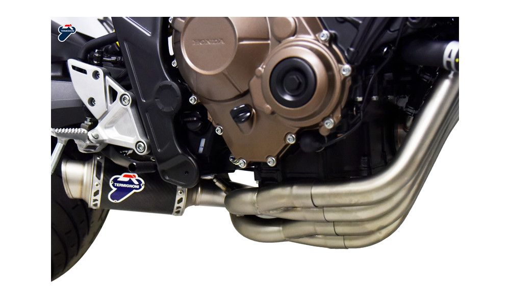 Complete exhaust system Termignoni with GP Classic silencer titanium black Honda CB650