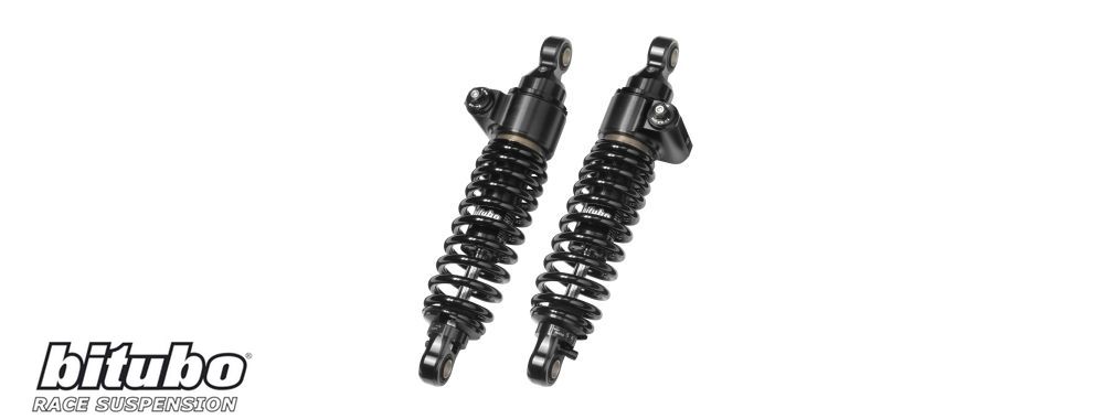 Bitubo Stoßdämpferpaars hinten schwarz 331 mm Harley Davidson dyna 103 