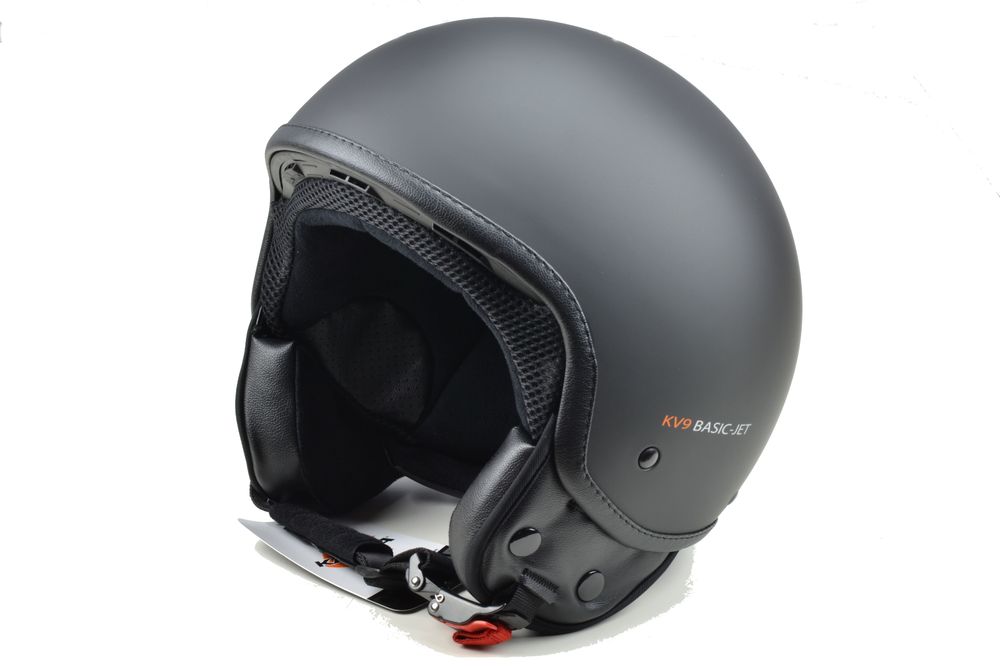 Casco demi jet in materiale termoplastico nero Kappa moto