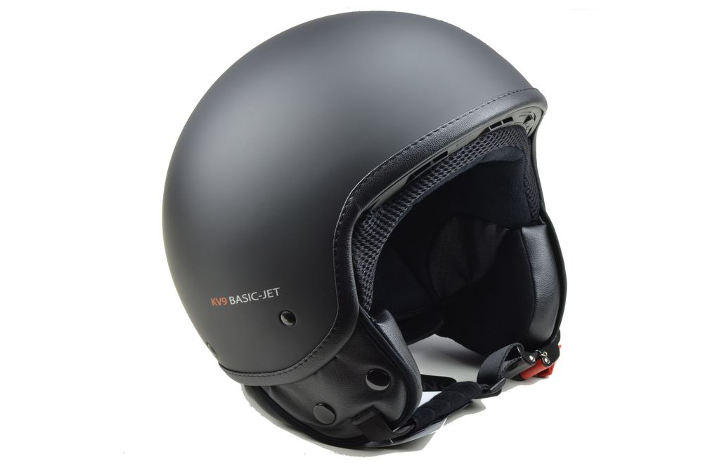 Casco demi jet in materiale termoplastico nero Kappa moto