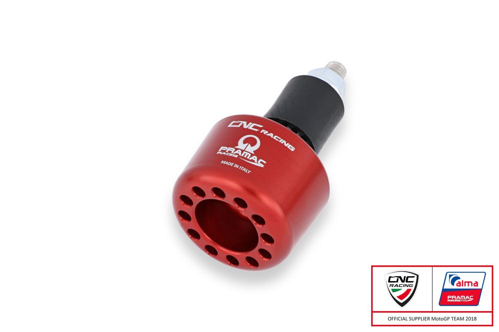 CNC RACING CONTRAPESO DE MANILLAR ROJO PRAMAC RACING CAPONORD 1200