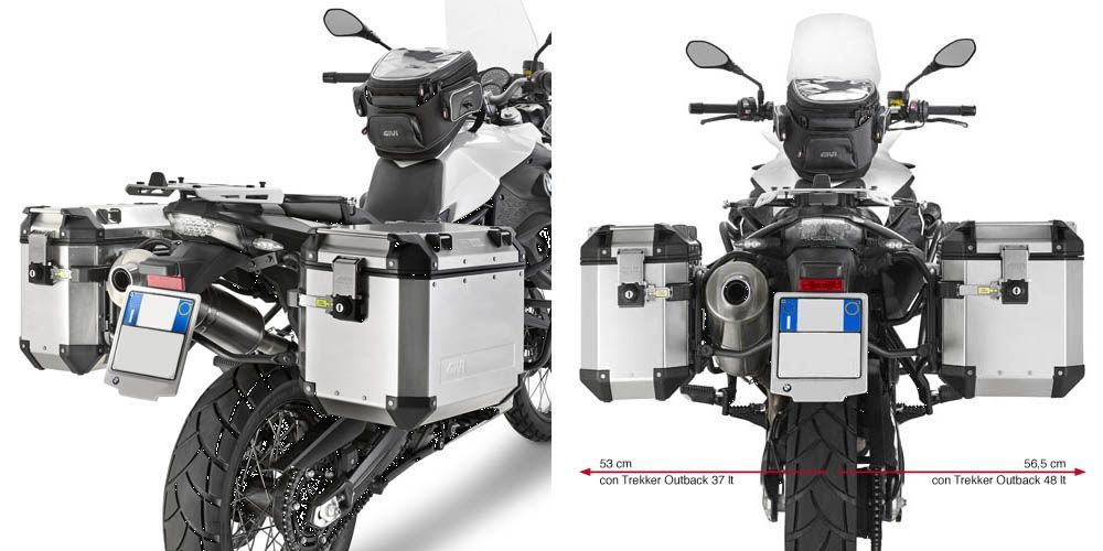 Portavaligie laterale Givi per Trekker Outback BMW F 650 GS