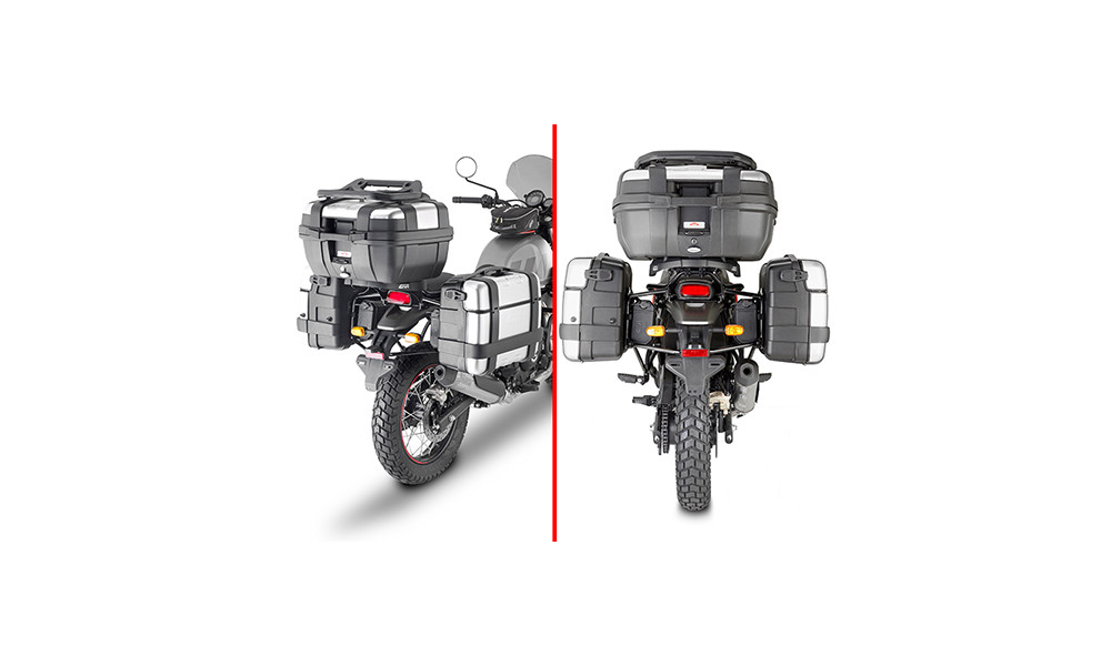 Portavaligie laterale Givi per Monokey/retro fit Royal Enfield scram 411
