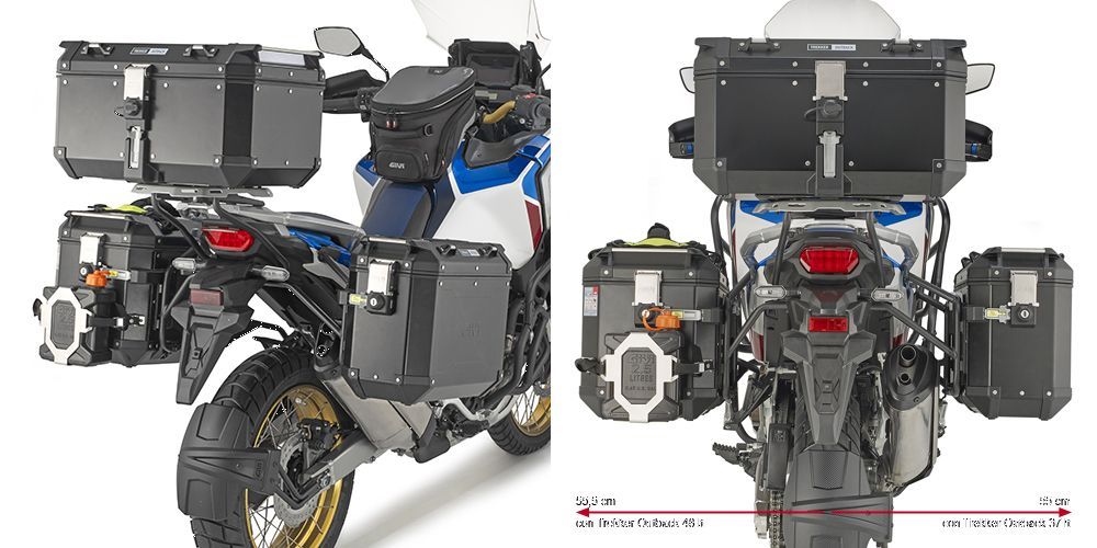 Portavaligie laterale Givi per Trekker Outback CRF1100 Africa twin Adv. Sports