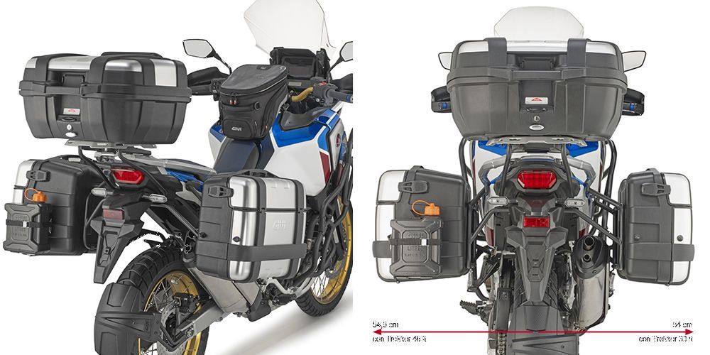 Portavaligie laterale Givi per Monokey CRF1100 Africa twin Adv. Sports