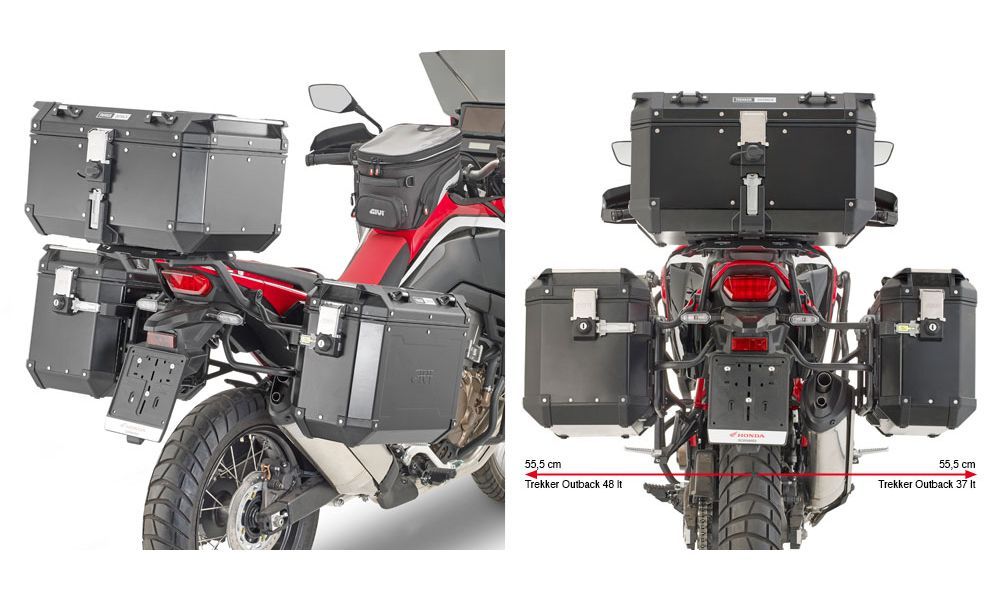 Givi Support latéral valise PL One fit Monokey CAM side Honda CRF 1100 L A