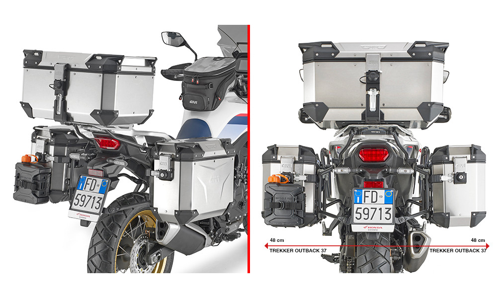 PORTAVALIGIE LATERALE GIVI PER ONDA XL750 TRANSALP