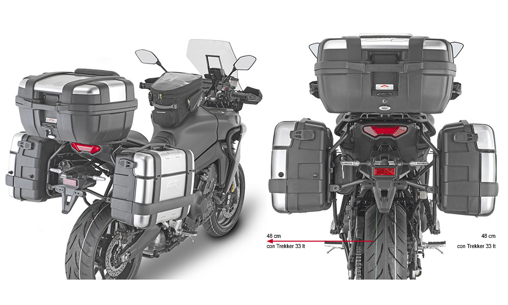 GIVI STAHLROHR-SEITENKOFFERTRÄGER PL ONE-FIT FÜR MONOKEY TOP CASE FÜR YAMAHA TRA