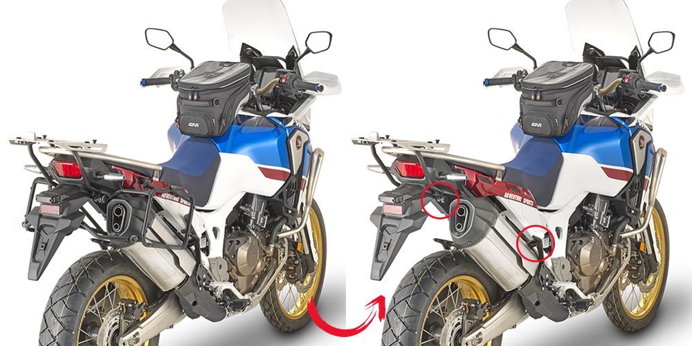 Side case holder Givi for Top case Monokey CRF1000L Africa twin