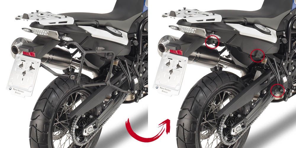 Portavaligie laterale Givi BMW F 650 GS