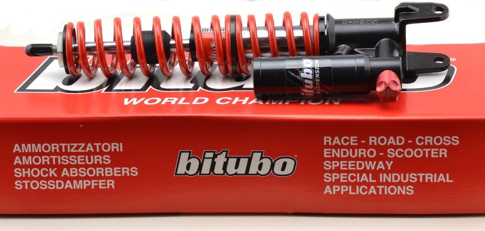 BITUBO GAS PRESSURIZED SHOCK RED COLOR PIAGGIO VESPA PX 125 /E2/30 ANNI PX