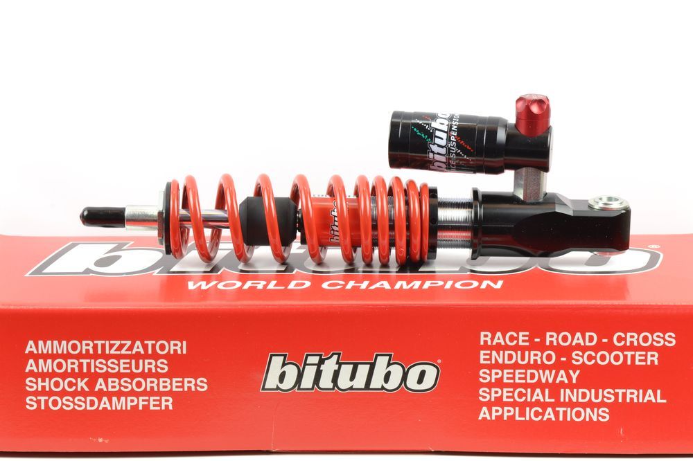 BITUBO MONO SHOCK ABSORBER RED COLOR PIAGGIO VESPA PRIMAVERA 2T