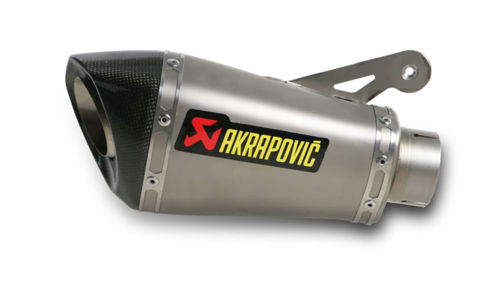 Akrapovic Auspuff Slip on linie Titan hülse, Carbon endkappe, Straßenzulassung 