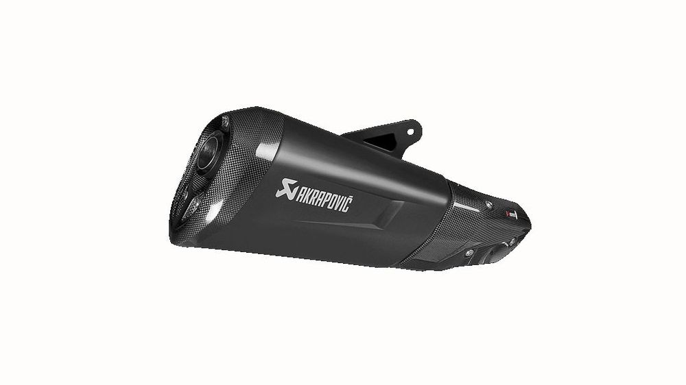 AKRAPOVIC SILENCER BLACK TITANIUM APPROVED END CAP CARBON BMW S 1000 XR