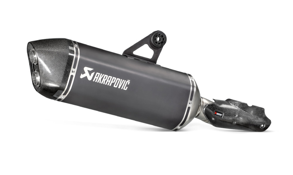 Marmitta nera akrapovic omologata e4 BMW r 1200 gs